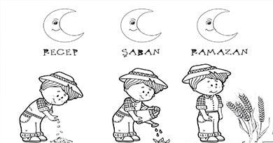 üç aylar boyama sayfaları