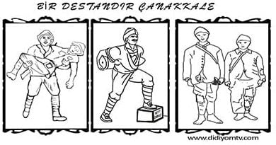 Çanakkale Haftası Boyama yaralı asker taşıma