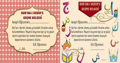 kurana geçme okuma belgesi, didiyomtv kuran kursu, değerler eğitimi , 4-6 yaş,