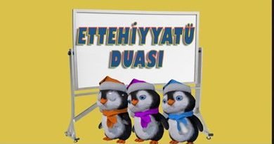 Ettehiyyatü duası, çocuklar için dualar. namaz duaları ettehiyyatü, penguen duaları