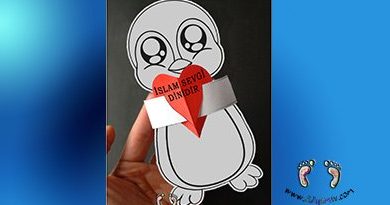 PENGUEN sevgi etkinliği, kes yapıştır , okul öncesi ,4-6 yaş