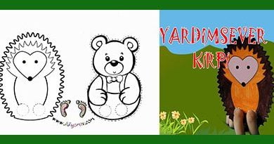 KİRPİ İLE AYI yardımsever kirpi, ayı ile kirp