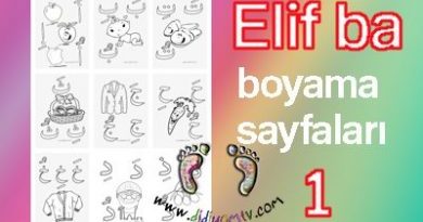 Elif ba boyama sayfaları