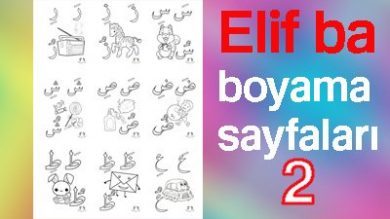 Elif ba boyama sayfaları 2