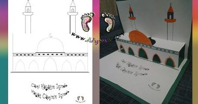 3d cami, kes yapıştır boya, camiler haftası, cami , cami etkinliği boyama sayfası