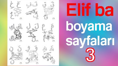 Elif Ba Boyama 3