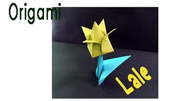 Origami lale Yapımı , Origami lale, lale origami