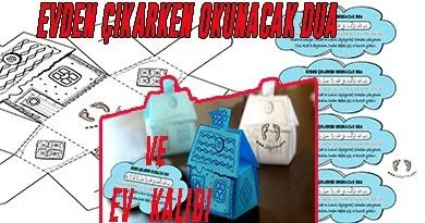 Evden çıkarken okunacak dua - 3d ev kalıbı, bismillahi tevekkeltü 5