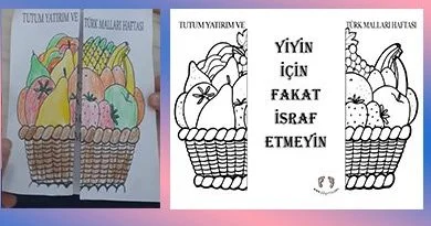 Yerli Malı Boyama Sayfası - Tutum Yatırım Haftası ,BOYAMA SAYFASI
