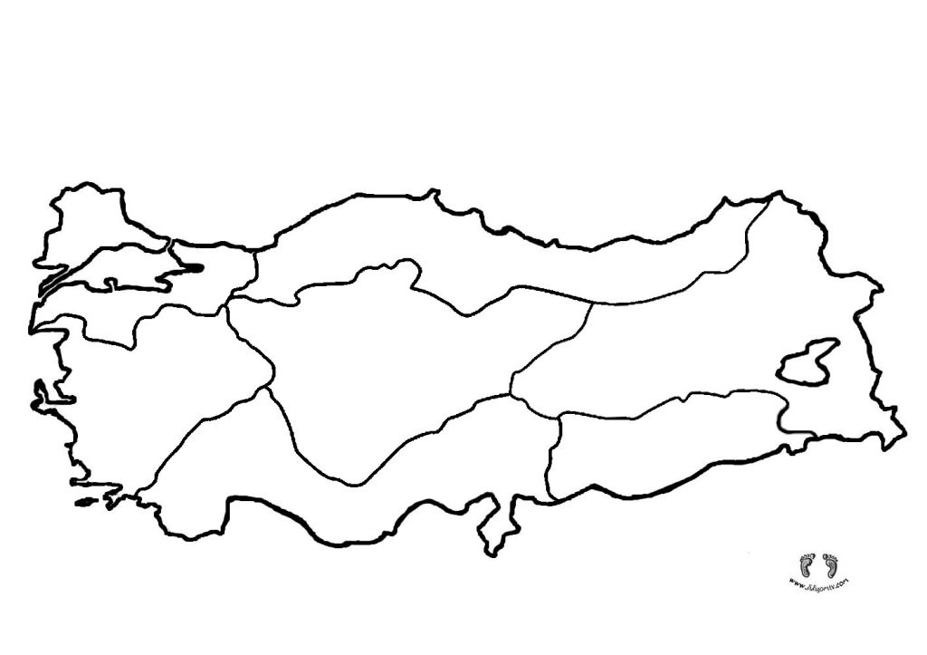 All Turkiye Fiziki Haritasi Boyama Etkinligi