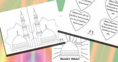 Mevlid Kandili Boyama - Kes Yapıştır Etkinlikleri