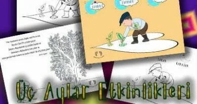 Üç Aylar Etkinlikleri – Üç Aylar Boyama Sayfası