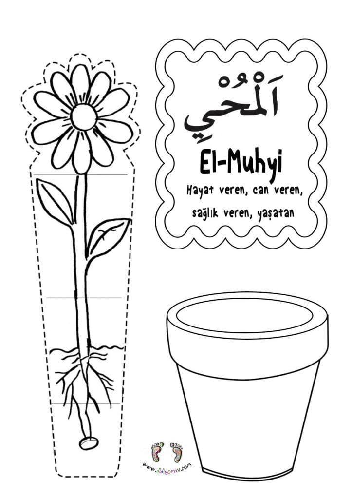 El-Muhyi Etkinliği - Esma’ul Hüsna El Muhyi (cc), Allah'ın isimleri, saksıda çiçek, bahar etkinliği