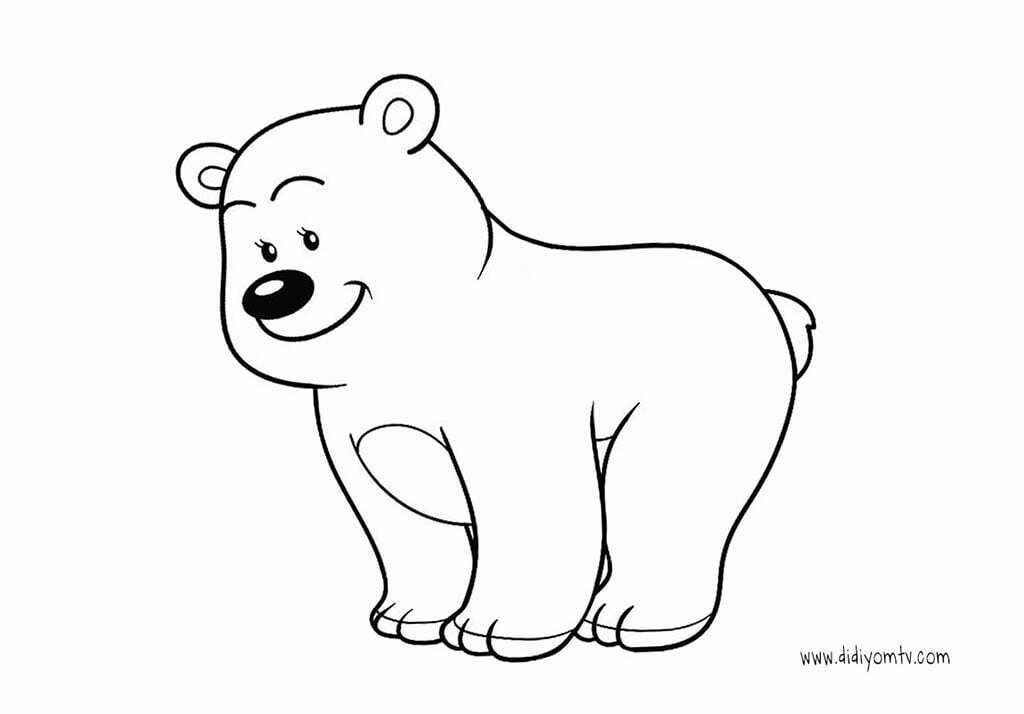 ayı-boyama-sayfası--bear-coloring-pages-for-kids-animals-