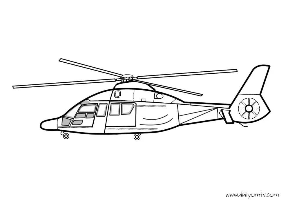 helicopter-coloring-pages,-helikopter-boyama-sayfası-4