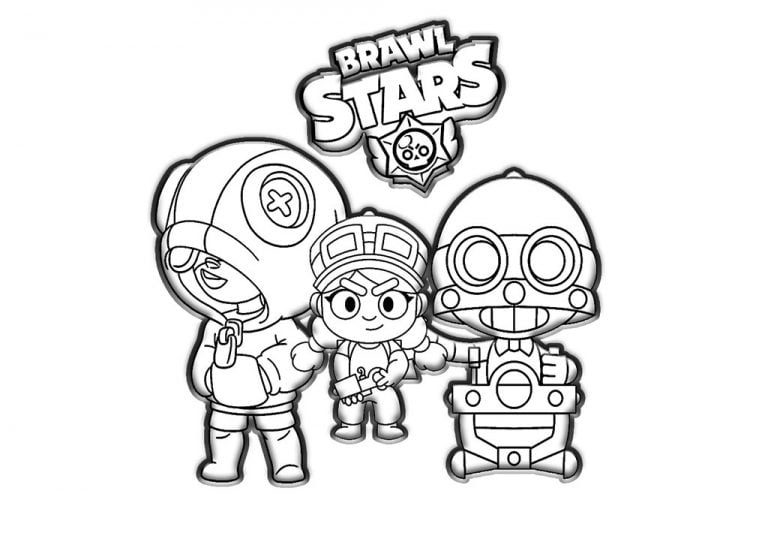 Brawl stars boyaması - brawl stars coloring sheets