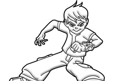 Ben ten coloring sheet – ben 10 boyama