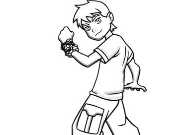 Ben ten coloring pictures- ben ten boyama resmi
