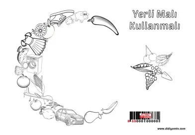 Yerli malı boyama – Yerli malı bayrak boyama